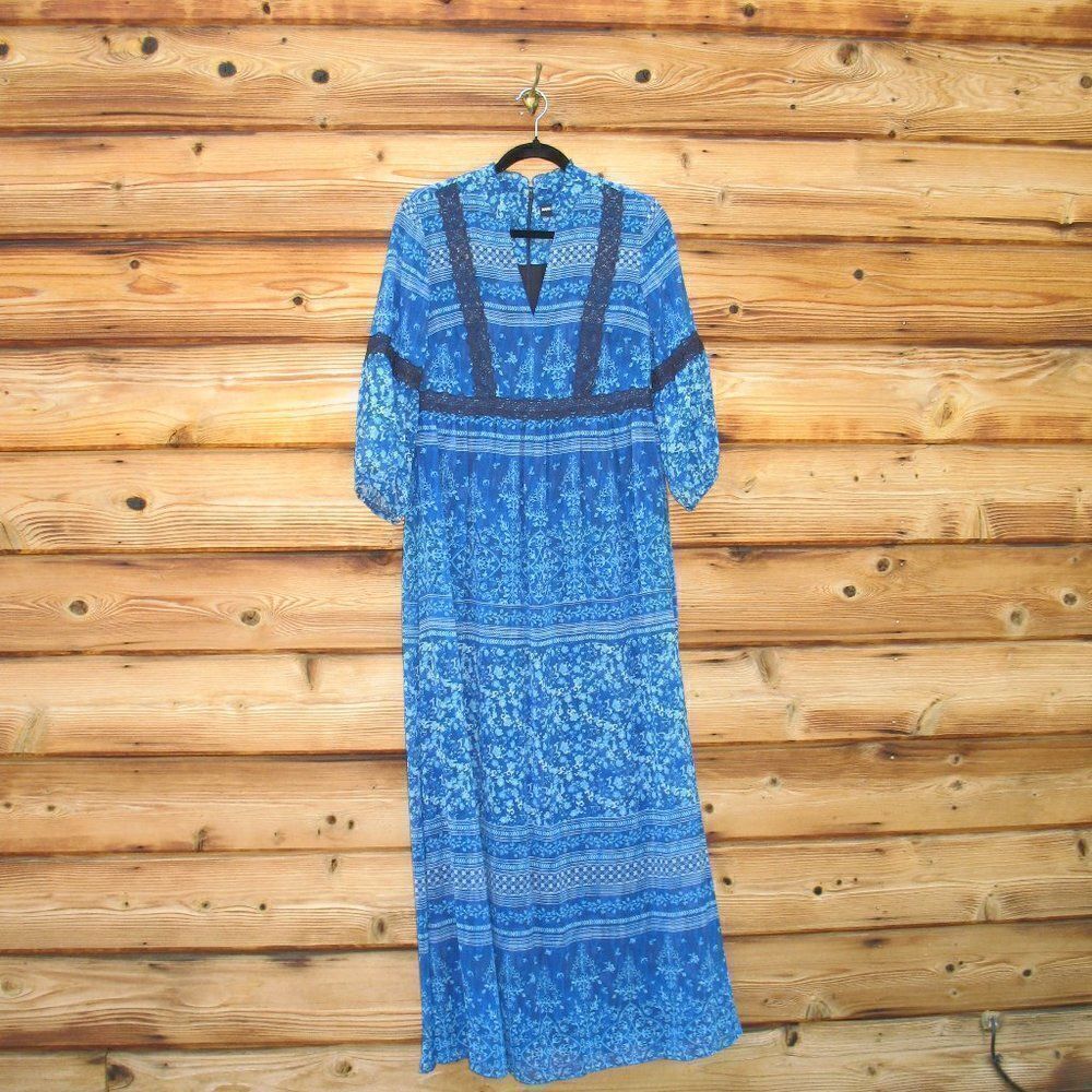 NWOT Karl Lagerfeld Paris Boho Maxi Dress - Picture 3 of 10